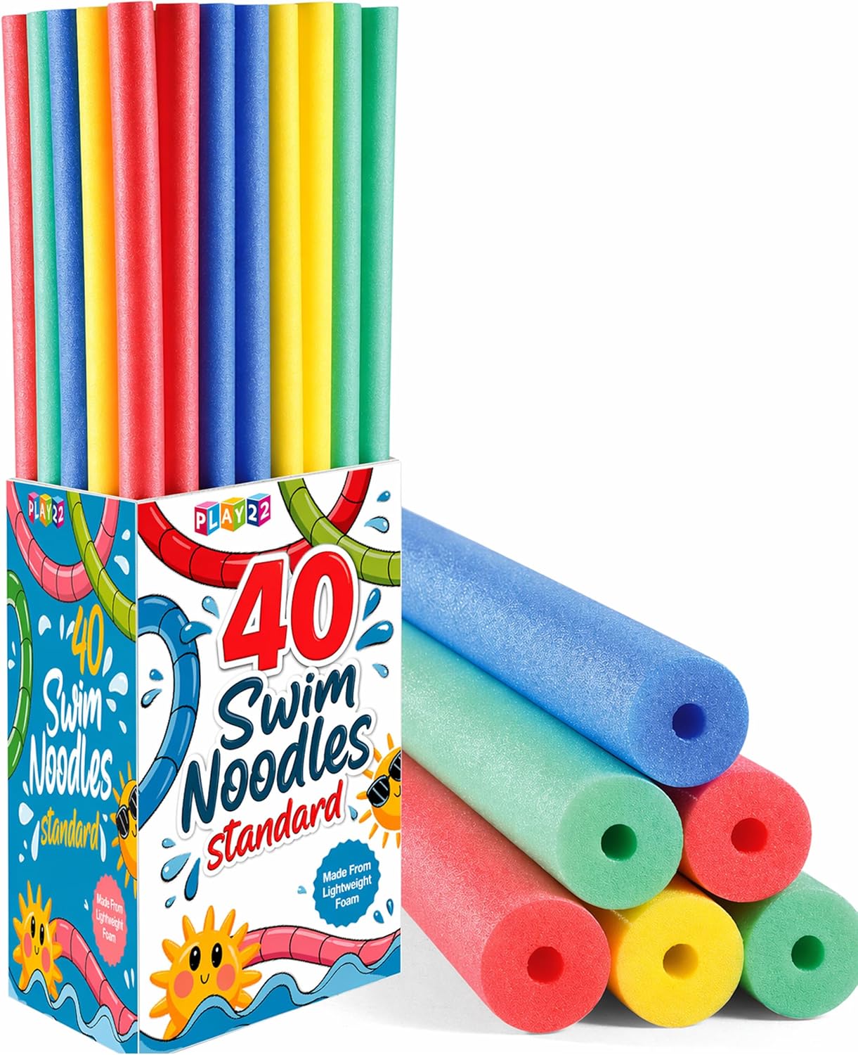 Lot de 40 tubes flottants en m - Foam Pool Noodle avis et prix